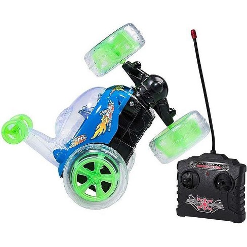 Top Race 27mhz Rc Kids Toy Stunt Car With Led Lights And Music Sound ...