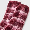 Women's Plaid Cozy Crew Socks - Auden™ 4-10 - 3 of 3