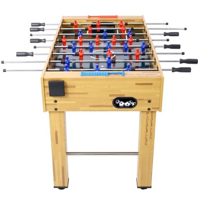 54in Soccer Table with 4 Balls 1 Cup Holder 2 Counters, Arcade Competition Sized Hurricane Foosball Table, Family Sports Game Table for Home
