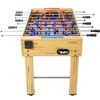 54in Soccer Table with 4 Balls 1 Cup Holder 2 Counters, Arcade Competition Sized Hurricane Foosball Table, Family Sports Game Table for Home - 2 of 4