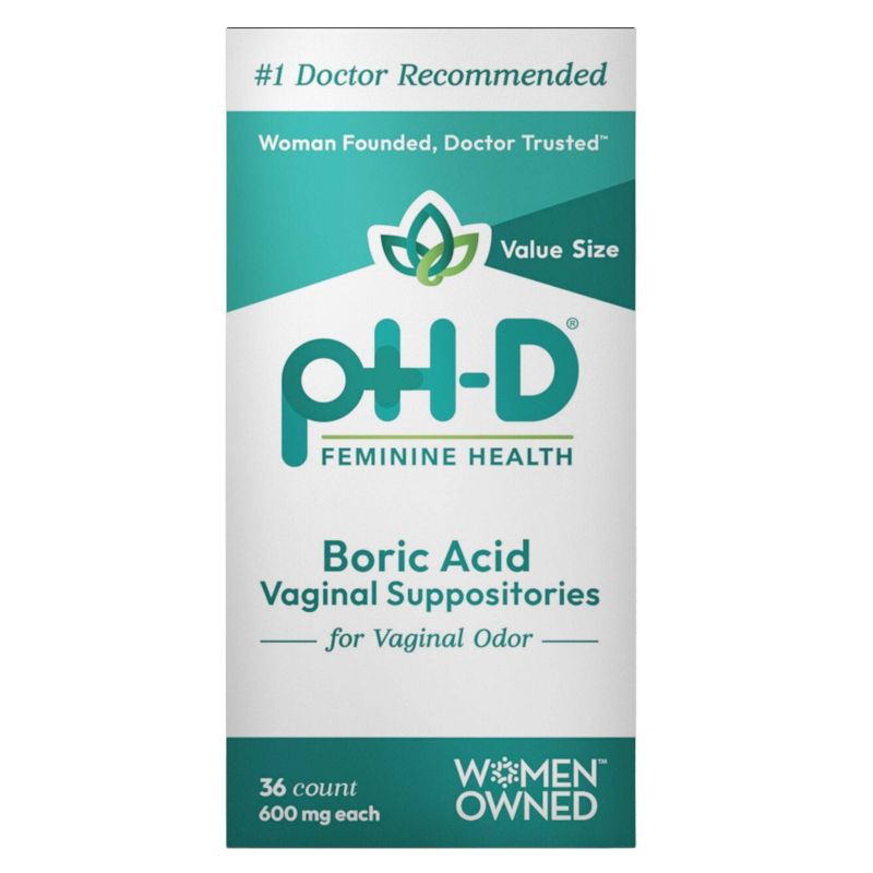 pH-D Feminine Health Boric Acid Vaginal Suppositories, 2 of 4