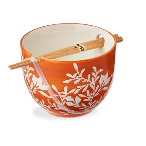 Tag Harvest Noodle Bowl - 16oz Dishwasher-Safe Dining Bowl in Orange, Perfect for Everyday Use, 5" L x 5" W x 3.9" H - 1 of 2