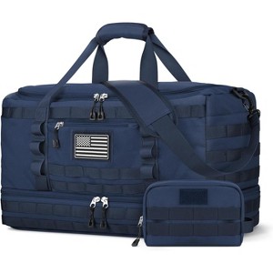Tactical Duffle Bag for Men & Women, Gym & Travel Carry-On with Toiletry Bag, Shoe Compartment & Wet Pocket - 1 of 4
