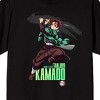 Demon Slayer: Infinity Castle Tanjiro Striking Pose Men’s Black Short Sleeve Tee - 2 of 4