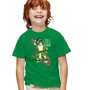Boys' Short Sleeve Avatar the Last Airbender Toph Rock Slide T-Shirt - 1 of 4