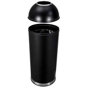 GustoWave  65L/17 Gallon Heavy Duty Stainless Steel Commercial/Kitchen Trash Can, Round Open Top Trash Can - 1 of 4