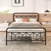 Infans Queen Size Bed Frame Mattress Foundation w/ Headboard 12.5" Under-bed Storage - 4 of 4