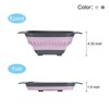 Unique Bargains Pasta Veggies Kitchen Collapsible Food Colander with Extendable Handle 3 Pcs - 3 of 4