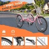 Docred Adult Tricycles 3 Wheel 7 Speed 20/24/26 inch Cruise Bike Adults Tricycle with Basket Recreation Shopping Exercise for Seniors Women Men - 3 of 4