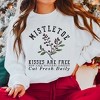 Simply Sage Market Women's Graphic Sweatshirt Mistletoe Kisses Are Free - 2 of 4
