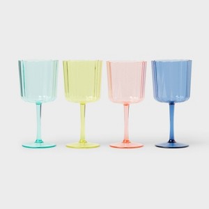 4pk 13oz Stemmed Wine Glasses - Sun Squad™ - 1 of 4
