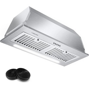 Range Hood Insert 30 Inch 900 CFM with 9 Speed Fan,Convenient Gesture Touch Control, ETL Listed, 3W LED Light Strip, Touch Control, Baffle & Charcoal Filters - 1 of 4