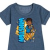 - Karma's World - Winston Graphic Short Sleeve Fleece Dress - 2 of 4