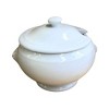 Essential Decor & Beyond White Ceramic Serving Bowl with Lion Head and Lid - 2 of 4