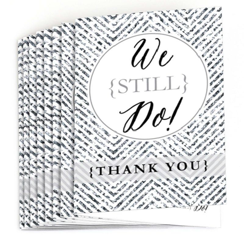 Big Dot of Happiness We Still Do - Wedding Anniversary - Party Thank You Cards (8 count), 2 of 6