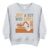 The Juniper Shop Just A Boy Who Loves Dirt Toddler Sweatshirt - 2 of 4
