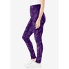 Woman Within Plus Size Petite Stretch Cotton Printed Legging - 4 of 4