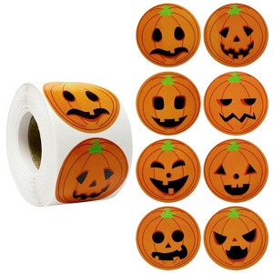Wrapables Halloween Sticker Roll, Holiday Stickers for Sealing Cards, Envelopes, Gift Boxes, Festive Party Favors (500pcs) - 1 of 4