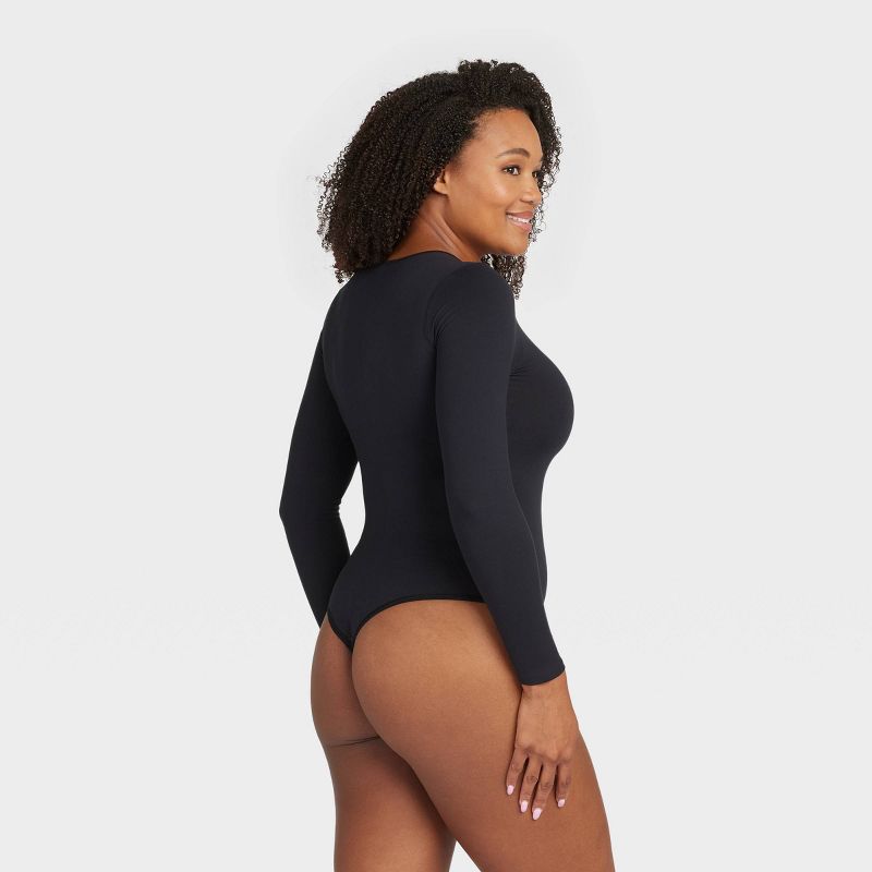 ASSETS by SPANX Women's Long Sleeve Thong Bodysuit, 4 of 6