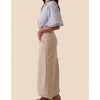 Women's Emery Vegan Leather Pencil Midi Skirt - Aureum - 2 of 4
