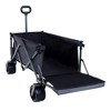 Grungis Heavy-Duty Folding Wagon Cart with Tailgate,All-Terrain Shopping Cart with Big Wheels,Utility Cart for Camping,Shopping - 2 of 4