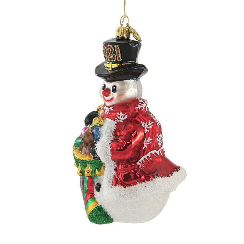 Huras 6.5 Inch The 1 For The Season  2021 Ornament Snowman Dated Tree Ornaments, 2 of 4