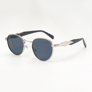 HTUTWOO Women's Metal Oval Frame gradual change Sunglasses UV400 for outdoor sports travel - 1 of 4