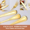 BRINJOY 40-Piece Pearl-Edge Gold Flatware Set - 8-Person Stainless Steel Cutlery Set, Dishwasher Safe with Mirror Polish - 4 of 4