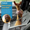 Petbobi Dog Car Booster Seat for Cat Holiday Gift Pet Bag Portable and Breathable with Seat Belt with Clip on Leash and Storage Pocket, Pink - 3 of 4