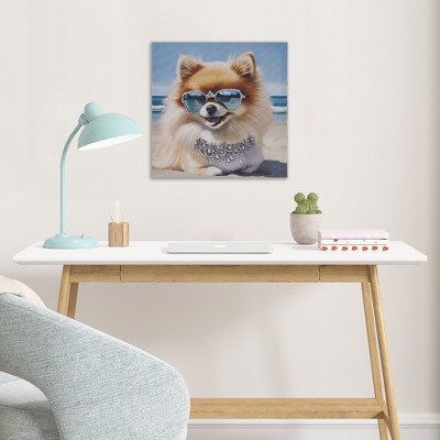 Gulches Adorable Pomeranian Canvas Wall Art - Perfect for Pet Lovers
