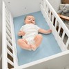 Muslin Fitted Bassinet Crib Sheet, Extra Soft 100% Muslin Cotton Bassinet Sheets by Comfy Cubs - 2 of 4
