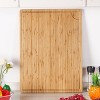 Extra Large Bamboo Cutting Board for Kitchen, Meat Cutting Board for BBQ with Juice Groove, Over the Sink Cutting Board - 3 of 4