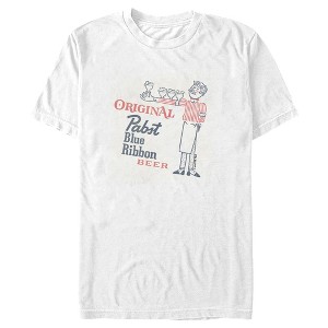 Men's Pabst Waiter Blue Ribbon T-Shirt - 1 of 4