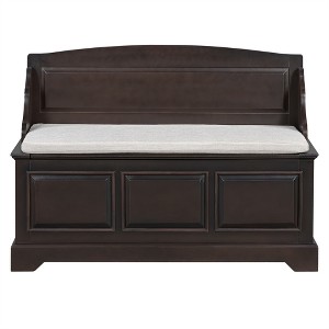 Tramull Retro Shoe Storage Bench with Soft-Close Lid, Cushioned Seat & Hidden Organizer for Entryway, Hallway, Living Room - 1 of 4