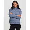 RBX Active Women's Ultra Lightweight Soft Knit Quilted Mock Neck Jacket with Pockets - 4 of 4