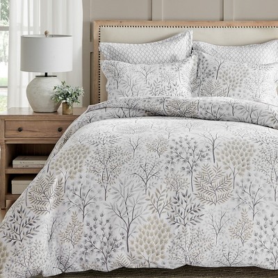 Full Natural Cotton Reversible Bedspread Set