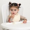 Muslin Baby Bibs | Soft Cotton Teething Bibs for Infant Drips, Drools & Feedings | Waterproof, Adjustable Fit for Newborn Baby | 2 Pack (Multicolor) - 2 of 3