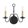 Livex Lighting Heritage 2 - Light Wall Light in  Black - 2 of 4