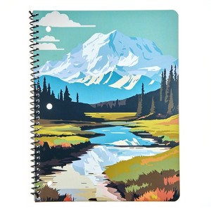 Gartner Studios Park It Pattern Mountains and Stream and Trees Spiral Notebook - 1 of 3