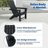GARPROVM 2 Upgraded Folding HDPE Adirondack Chairs with Side Table Weather-Resistant For Outdoor - 3 of 4