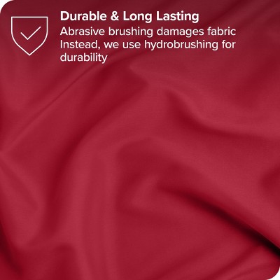 Full Red Ultra-Soft Microfiber Duvet Cover Set