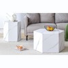 NicBex Modern Minimalist Hexagonal Coffee Table for Living Room,Set of 1/2,On-Trend Accent Table MDF End Table,Geometric Design - 4 of 4