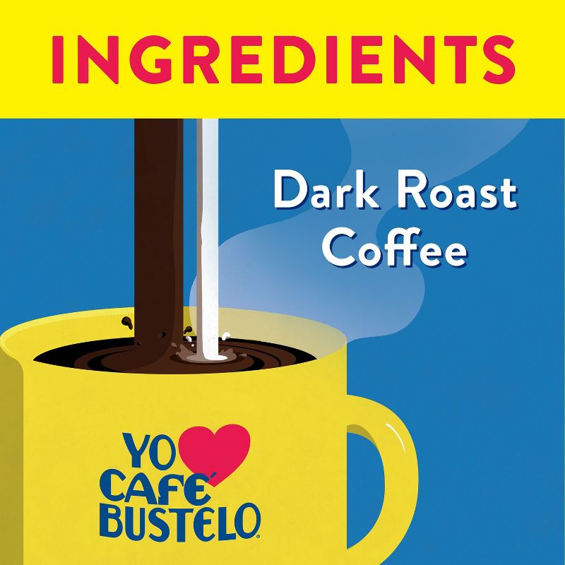 Caf&#233; Bustelo Espresso Medium Dark Roast Instant Coffee - 7.05oz, 3 of 9