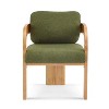 Christopher Knight Home Smolder Modern Rubberwood Upholstered Dining Chairs with Pillow Back (Set of 2) - 4 of 4