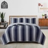 Great Bay Home Stripe Reversible Quilt Set With Shams - 4 of 4