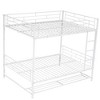 Whisen Full Over Full Metal Bunk Bed with Shelf and Guardrails - 4 of 4
