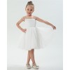 2Bunnies Girls' Pearl-Strap Sleeveless Bow Fit & Flare Dress - image 2 of 4