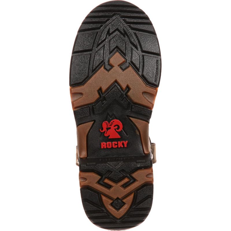 Rocky Kids' Aztec Wellington Brown Boot, Size 3, 2 of 8