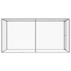 vidaXL Cat Cage - Outdoor Galvanized Steel Enclosure - Silver - 9.8x4.9x4.9 ft - Weather Resistant with Lockable Door - 3 of 4