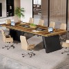 Tribesigns Modern 8ft Conference Table, Meeting Room Table with Cable Management, Large Business Seminar Furniture for Boardroom - 2 of 4